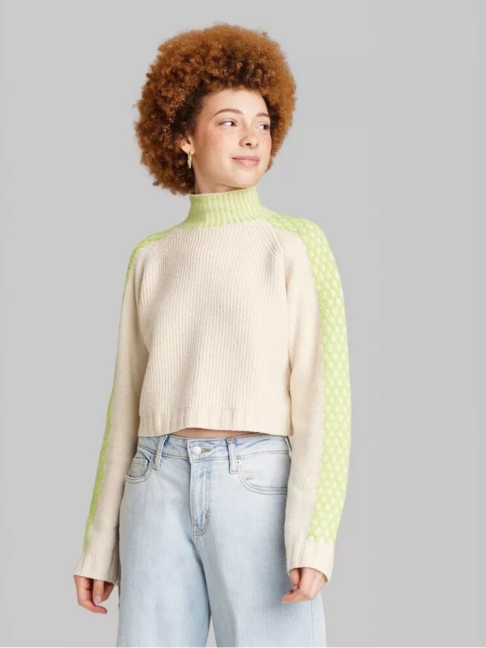 Wild Fable mock Turtleneck Boxy Pullover Sweater size xxl - Picture 2 of 10